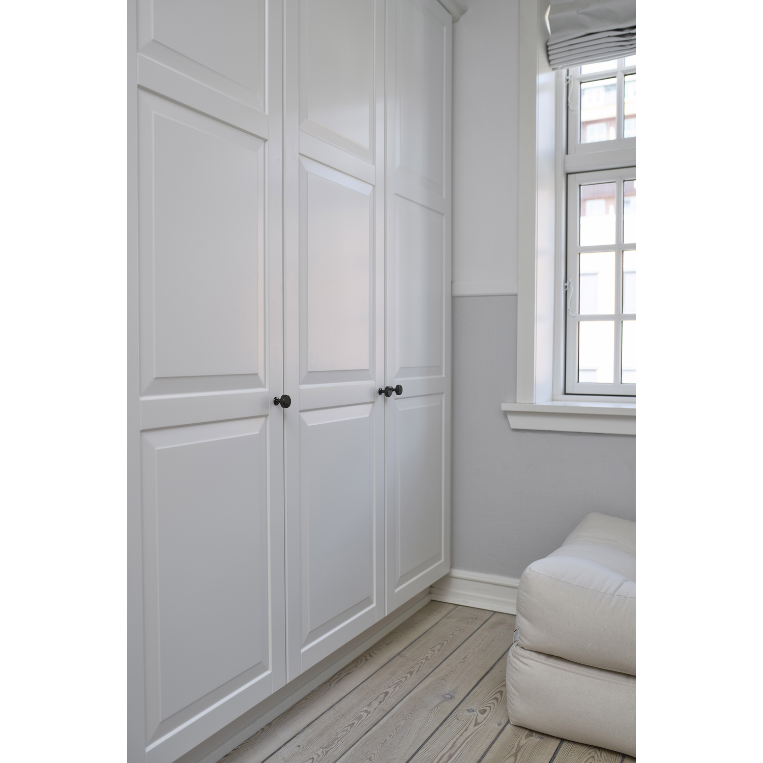 Knop villa round ø30x20 zamak zwart